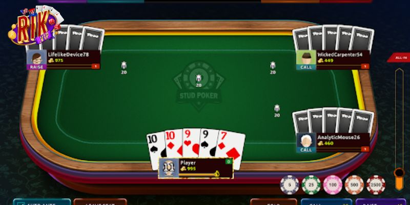 Mẹo chơi stud poker dễ thắng